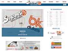 Tablet Screenshot of basketswans.at